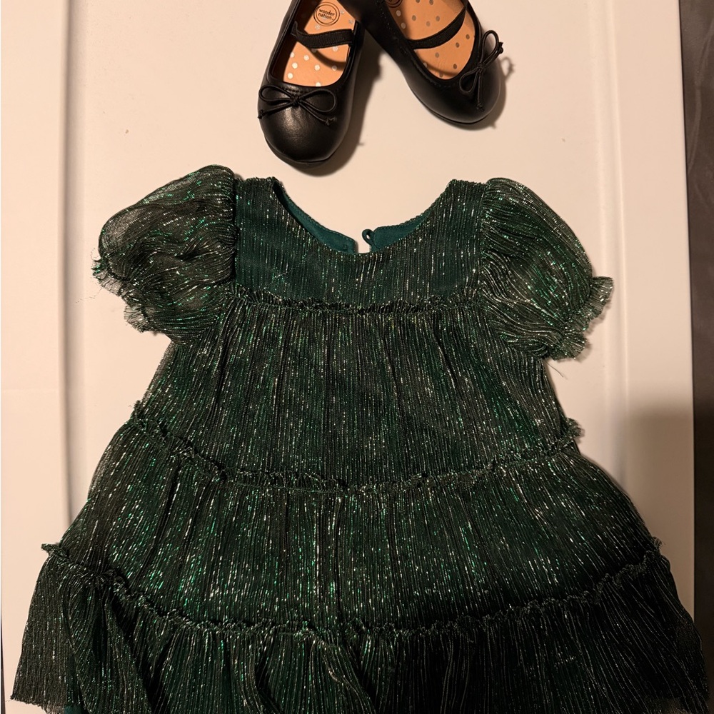 Lilt Shimmering Green Kids Formal Dress